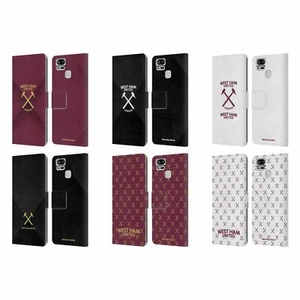 WEST HAM UNITED FC HAMMER MARQUE KIT LEATHER BOOK CASE FOR ASUS ZENFONE PHONES - Picture 1 of 7