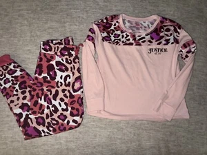 Justice Girls Size Large 12-14 Outfit. Long Sleeve And Sweats - Picture 1 of 3