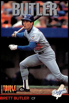 1993 Triple Play #136 Brett Butler - Image 1 of 2