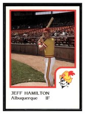 Jeff Hamilton 1986 ProCards Albuquerque Dukes #18 Los Angeles Dodgers