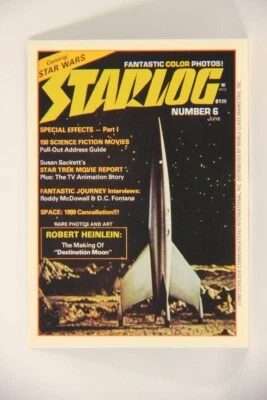 Starlog 1993 Trading Card #1 Destination Moon "Cover Number 6" L007569 - Image 1 of 2