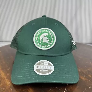 Gorra de sombrero del estado de Michigan para mujer malla verde brillante a presión Spartans University - Imagen 1 de 8