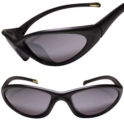 Gafas de sol ligeras para ciclismo correr envolventes deportivas negras mate Foto 1 de 4