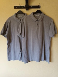 Zwei graue Lacoste Polohemden Gr. 7, XXL, in gutem Zustand - Bild 1 von 3