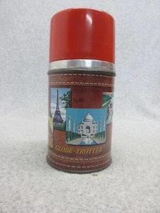 1958 GLOBE TROTTER THERMOS  From Dome C#8.5  EIFFEL   TAJ MAHAL  PISA  Mt FUJI - Picture 1 of 6