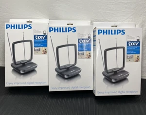 Philips Indoor Antenna for HDTV/UHF/VHF/FM SDV5119/27 - New in Box Set 3pz - Picture 1 of 12