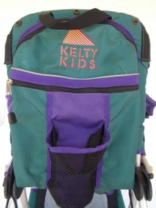 Kelty Kids Carrier Town Style # 21959040 Metal Frame Purple/Green Pre-owned EUC - Picture 1 of 10