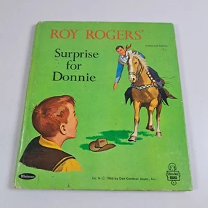 Vintage ROY ROGERS' SURPRISE FOR DONNIE Whitman Tell-a-Tale Book Revised c1966 - Imagen 1 de 8