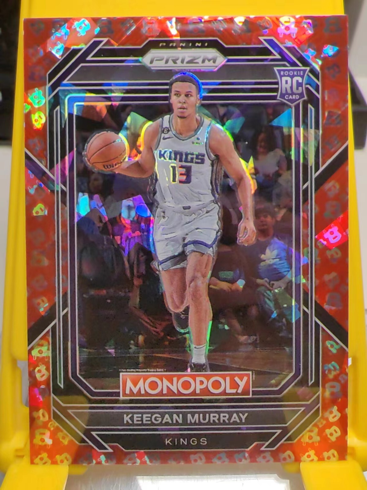 2022-23 Panini Monopoly Prizm Keegan Murray #78 Free Parking RC Kings NBA