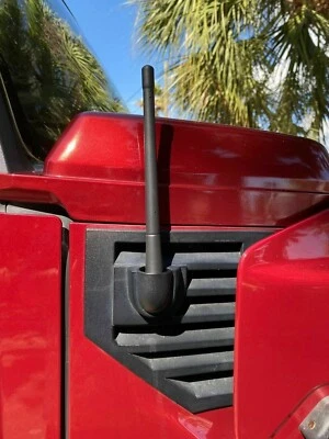 7" Short Black Antenna Mast Power Radio AM/FM for HUMMER H2 2003-2009 Brand New - Image 1 of 4