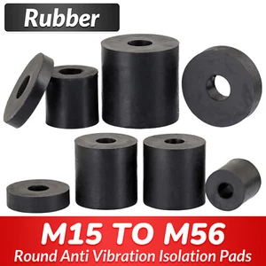 Rubber Spacer Round Anti Vibration Isolation Pads Isolator Bushing Spacer Washer - Picture 1 of 65