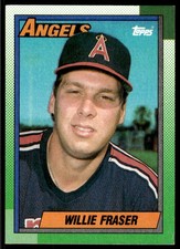 1990 Topps Willie Fraser California Angels #477