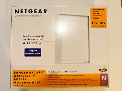 Netgear RangeMax ADSL2+ DG834NB Modem Router  - Bild 1 von 4