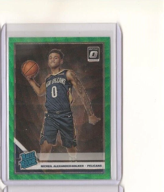 2019-20 Donruss Optic NICKEIL ALEXANDER WALKER Fanatics Green Wave Prizm RC #184