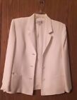 Suit Jacket by Casual Corner White Size 8P
