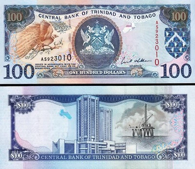 Trinidad and Tobago, 100 Dollars, 2002, UNC, P-45 - Image 1 of 3