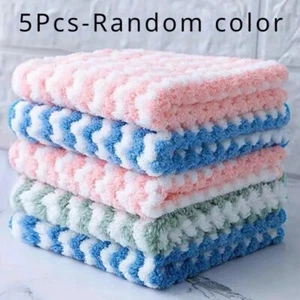 5 piezas paño de limpieza de microfibra toalla platos de cocina trapos de limpieza de microfibra - Imagen 1 de 8