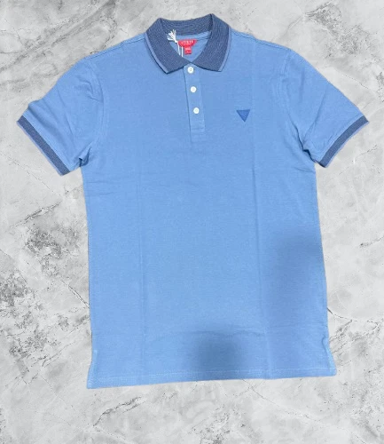 Polo Shirt Guess- Light Blue-Large. - Image 1 of 3