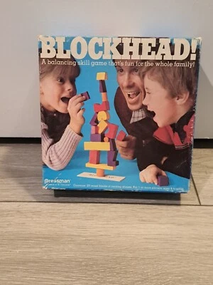 Vintage 1982 Blockhead Balancing Skill Game Pressman (SOLD AS IS) - Image 1 of 3