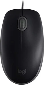 Logitech B110 Wired USB Mouse, Silent Buttons, Comfortable Full-Size Use Design, - Picture 1 of 9