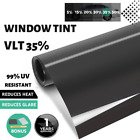 Giantz Window Tint Film Black Roll Vlt 5%15%35% Commercial Car Home 76cmx7m Aus