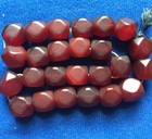 Art Deco Beautiful Antique Vintage Old Red Cherry Bakelite Faturan Beads 42 gr 