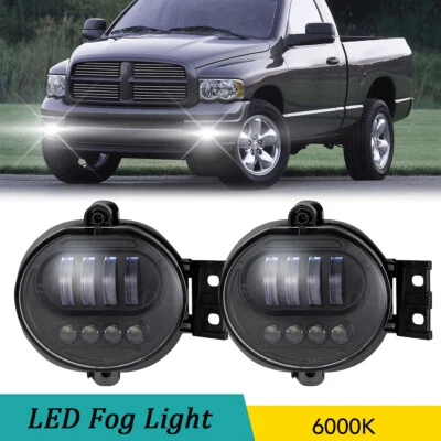 2x Lámpara LED antiniebla/luz de conducción para camioneta Dodge Ram 1500 2500 2002-2008 Foto 1 de 4