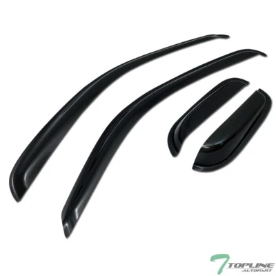 Topline For 1995-2004 Toyota Tacoma Access Cab Sun Rain Guard Vent Window Visors - Image 1 of 4
