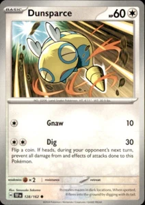 Pokemon Juego de Cartas Coleccionables Fuerzas Temporales Dunsparce 128/162 - Imagen 1 de 1