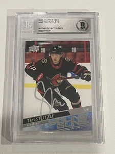 Tim Stutzle Signed UD Upper Deck Young Guns Card IP RC Slabbed Beckett BAS COA a - Picture 1 of 2