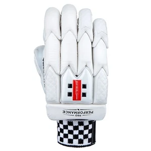 Gray-Nicolls Cricket Batting Gloves - Pro Performance - White Adult(M)/RH - SALE - Picture 1 of 3