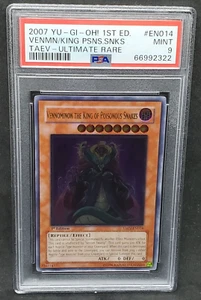 Yugioh PSA 9 MINT Vennominion the King of Poisonous Snakes TAEV-EN014 Ulti 1st - Picture 1 of 2