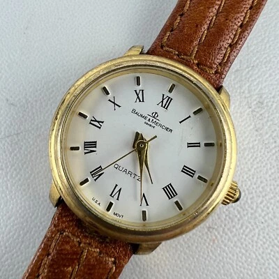 PARTS Vintage Baume & Mercier Geneve Quartz USA Movement Wristwatch - Image 1 of 4