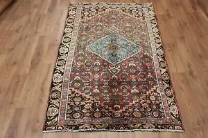 OLD WOOL HAND MADE ORIENTAL FLORAL RUNNER AREA RUG CARPET 185 X 115CM - Picture 1 of 9