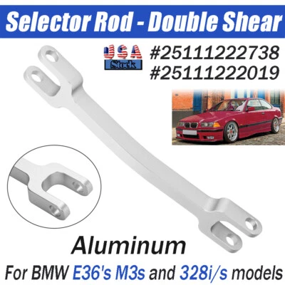For BMW E36's M3s 328i/s DSSR Double Shear Selector Rod #25111222738 25111222019 - Image 1 of 4