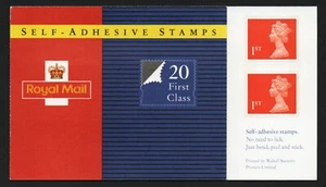 GB First self adhesive stamps - SGMG1 20 x 1st class Booklet Mint MNH (IJ4) - Picture 1 of 1
