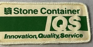 Patch Stone Container Co. IQS « Innovation, Qualité, Service » Vintage - Photo 1/5