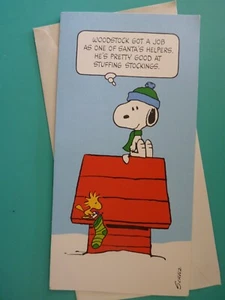 Peanuts Weihnachtsgrußkarte für alle Snoopy & Woodstock Punze - Bild 1 von 3