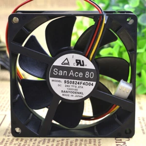 SANYO 9S0824F4D04 8025 24V 0.07A 8CM chassis cooling industrial fan mute - Picture 1 of 5