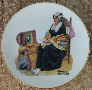 Memories by Norman Rockwell dekorativer Teller 1984 6,5 Zoll - Bild 1 von 7