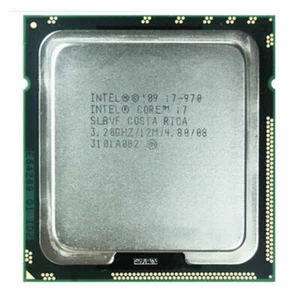 Intel Core i7-970 CPU Quad-Core 3.2 GHz 12 MB LGA 1366 SLBEU Processor - Picture 1 of 1