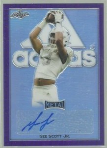 Gee Scott Jr 2020 Leaf All-American Bowl Blank Back PURPLE Autograph #1/1-OSU - Picture 1 of 1