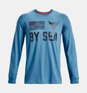 Men's Under Armour Project Rock Veterans Day By Sea Long Sleeve Shirt Size XL - Picture 1 of 6