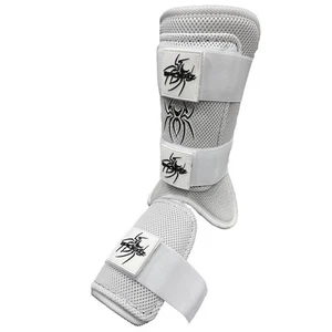 Protector de pierna para bateadores de béisbol/softbol Spiderz - blanco - adulto - Imagen 1 de 1