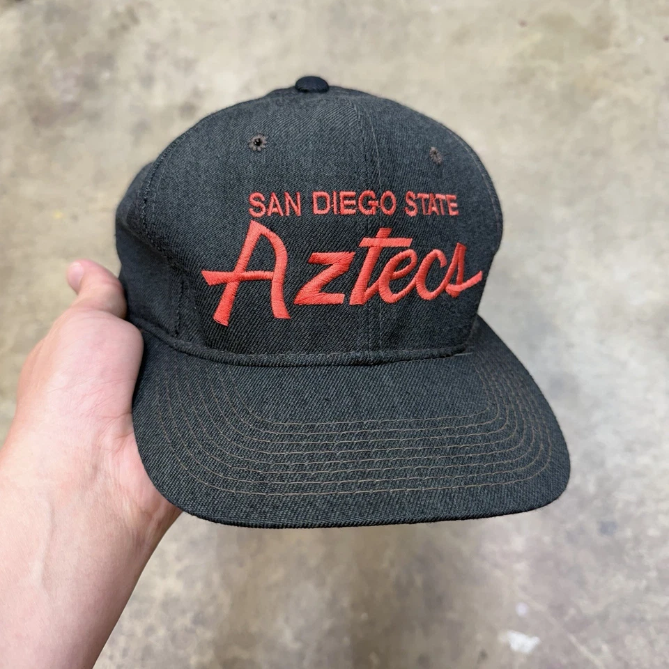 Vintage San Diego State Aztecs Hat Cap Snap Back Sports Specialties Script SDSU - Image 1 of 4