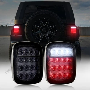 1 Day Ship & PLAY Smoked LED Tail Lights Brake For Jeep Wrangler YJ TJ CJ JK - Picture 1 of 12