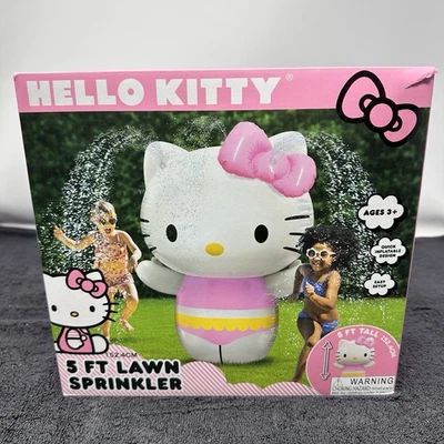 Hello Kitty 5 英尺充气草坪洒水器 - 全新!  — 第 1/4 张图片