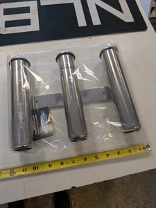 Shoreline Marine Edelstahl 3 Rutenhalter Konvolut H27 - Bild 1 von 4