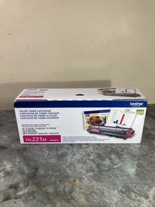 Genuine Brother TN-221M Magenta Toner Cartridge – OEM for HL-3140CW, MFC-9130CW - Picture 1 of 5