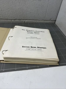 ÁLBUM DE ESTAMPILLAS AUSTRALIANAS SIN BISAGRAS DE COLECCIÓN PRIMERA EDICIÓN CASI COMPLETO SIETE MARES - Imagen 1 de 24